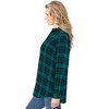 Woman Within Plus Size Classic Flannel Shirt - 4 of 4