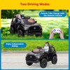 12V Ride On Car/2-Speed Battery Powered Electric Toy Car w/ Headlights,Remote Control,Spring Suspension,Safety Belt - 2 of 4