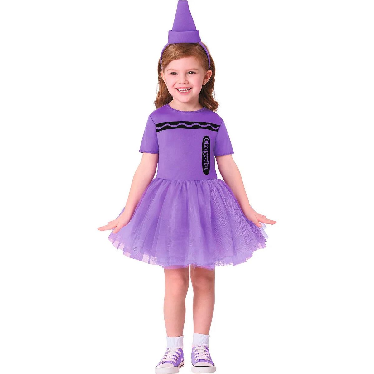 Crayola Girl's Purple Crayon Box Halloween Costume Dress