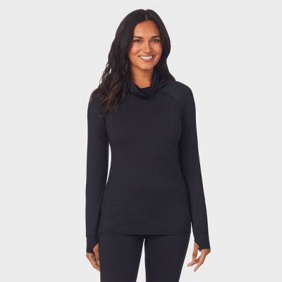 Cuddl Duds ClimateRight Womens Stretch Fleece Long Sleeve Crew - Import It  All