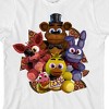 Five Nights At Freddy’s Plush characters Youth White Crew Neck Short Sleeve T-shirt - 2 of 4