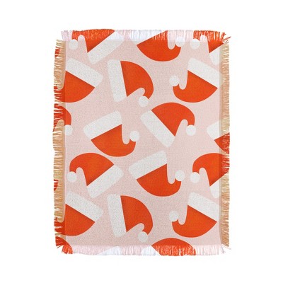 Showmemars Santa Hat pattern 56"x46" Woven Throw Blanket - Deny Designs