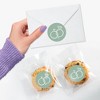 Big Dot of Happiness Sage Green Wedding Envelope Seal Stickers, Round Circle Stickers to Seal Cards, Announcement Envelope Seals - 120 Count - 4 of 4