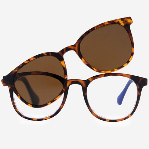 Icu Eyewear Screen Vision Blue Light Filtering Glasses - Retro Tortoise :  Target