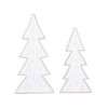 Transpac MDF Beaded Edge Christmas Tree Decor Set of 2 - Festive Decorative Objects for Holiday Home Styling - 3 of 4