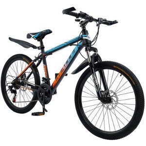 Topteng 24/26/27.5" Mountain Bike Spoke Wheel for Adults with Fender - 1 of 4