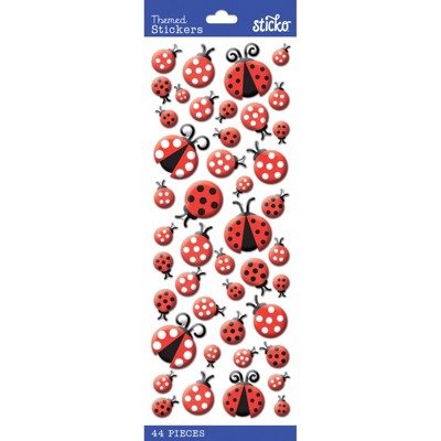 Sticko Themed Stickers - Ladybugs, 44pcs
