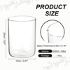 Unique Bargains Glass Bouquet Floating Candle Decorative Cylinder Vase Clear - 2 of 4