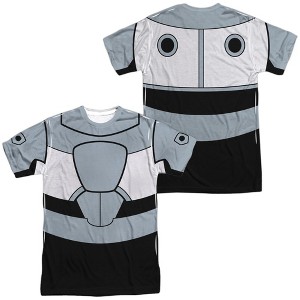 Popfunk Teen Titans Go Cyborg Uniform Front-Back Print Adult Sublimated Costume T-Shirt - 1 of 4