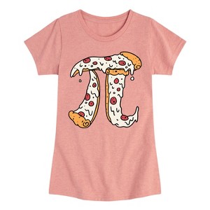 Girls' - Instant Message - Pizza Pi Fitted Short Sleeve Graphic T-Shirt - 1 of 4