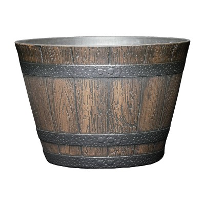 Set of 5 Whiskey Barrel Planter - Classic Home and Garden