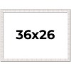 PosterPalooza | Sculpted White Picture Frame - UV Acrylic, Backing Board, Hanging Hardware Included - 2 of 4