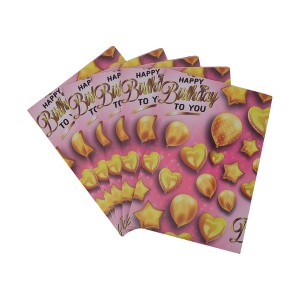 Unique Bargains Gift Wrap Paper Glossy Coated Paper 27.56x19.69inches 5 Pcs - 1 of 4