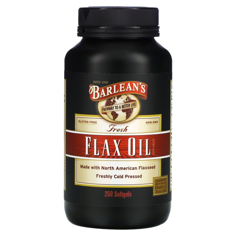 Barlean's Fresh Flax Oil, 250 Softgels, 1 of 3