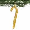 Italian Ornaments 6.0 Inch Twisted Translucent Candy Cane With Glittered Edging Italian Mouth Blown Sweets Tree Ornaments - 3 of 3