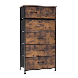 Crestlive Products 6-drawer Vertical Dresser Storage Tower with Sturdy Steel Frame, Wood Top, Easy Pull Fabric Bins - 1 of 4