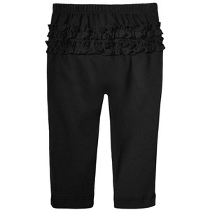City Threads USA-Made Baby Ruffle Butt Soft Cotton Leggings - 1 of 3