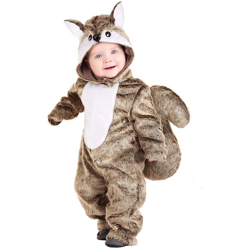 HalloweenCostumes.com Grey Squirrel Infant Costume, 1 of 5