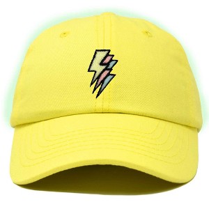 Dalix Lightning Embroidered Bolt Dad Hat Cotton Baseball Cap Adjustable Mens - 1 of 4