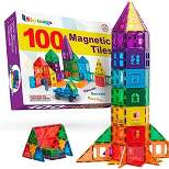 Skymags Magnetic Blocks, Magnet Tiles for Kids, Magnetic Building Blocks 100 Pcs Set Toys Educational, Inspirational, Creative Open-Ended Play STEM Toys Building Toys Great For Kids