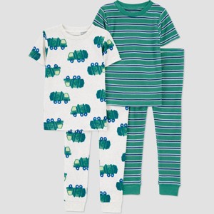 Carter's Just One You® Toddler Boys' 4pc Cotton Short Sleeve Pajama Set - 1 of 3