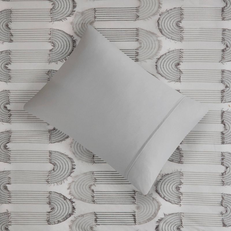 Intelligent Design Esther Clip Jacquard Comforter Set Gray, 5 of 9