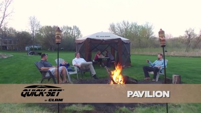 Gray 9' x 9' Portable Outdoor Camping Gazebo Screen Tent