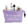 6 Pack Small Cosmetic Canvas Makeup Bags for Women with Zipper, 3 Colors and Designs (8 x 4 x 6 In) - 4 of 4