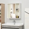 Bathroom Medicine Cabinet with Mirror, Storage Shelf, Over Toilet Bathroom Cabinet Wall Mounted for Living Room and Laundry Room - 2 of 4