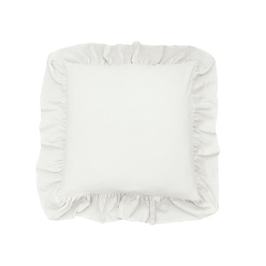 C&F Home Ruffled Euro Sham White - 1 of 2