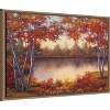 Amanti Art Red and Gold Trees by Diane Romanello Canvas Wall Art Print Framed 23 x 16-in. - 3 of 4