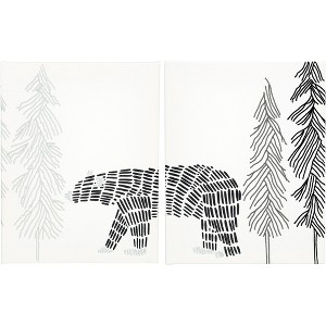 Pavilion Gift Company - Camp - 12" x 15" Embroidered Plaques (Set of 2) - Wall Sign Panels - 1 of 4