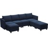 Belffin 7-Piece Modular Sectional – 2100lb Capacity & Tool-Free Storage System - 3 of 4