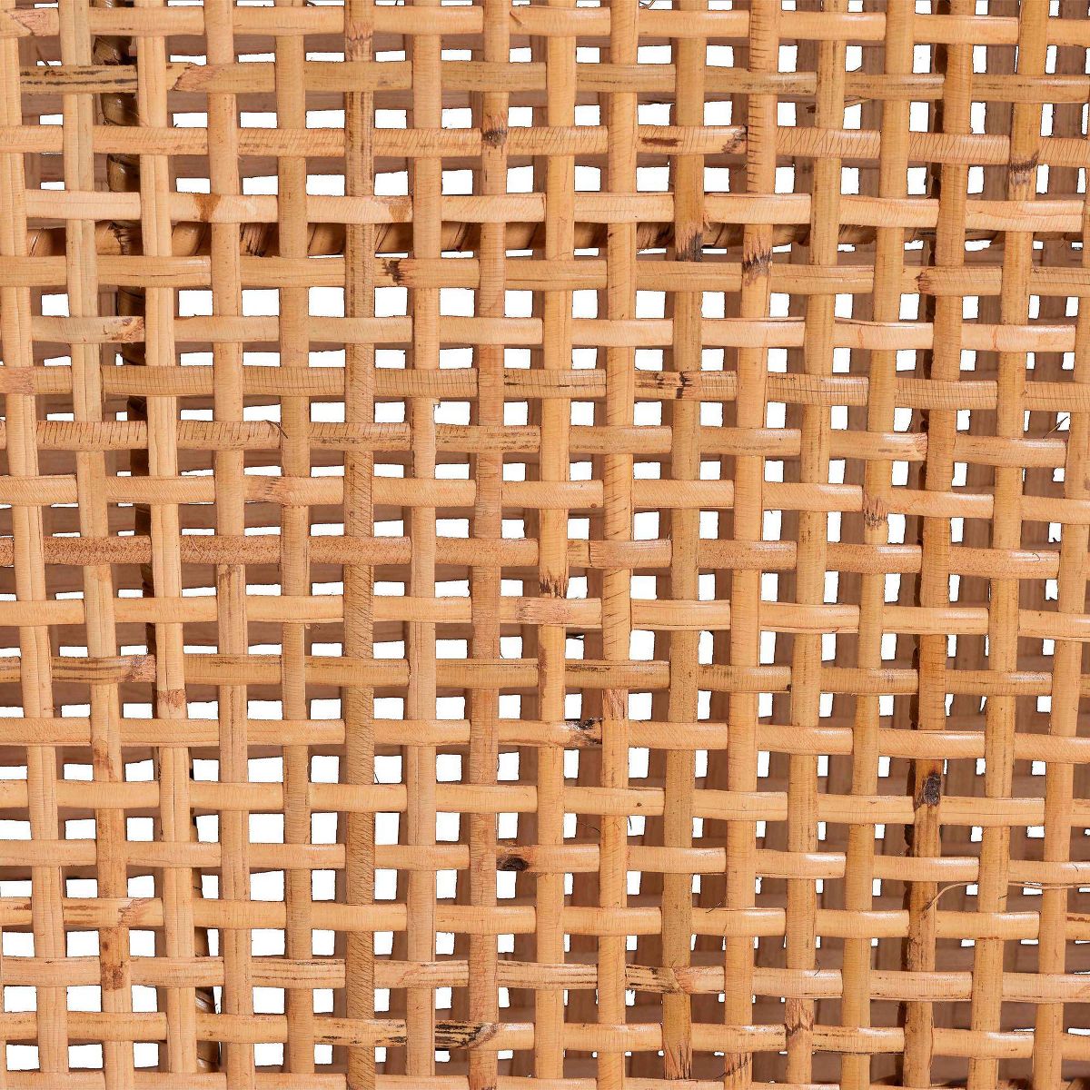 bali & pari Lesia Natural Rattan Dining Chair with Cushion Light Honey/Walnut Brown - thumbnail 9