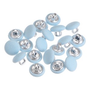 Unique Bargains DIY Craft Metal Shank Cotton Covered Round Sewing Buttons 20 Pcs - 1 of 4
