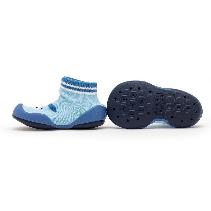 Komuello Baby Boy/ First Walk Sock Shoes Piglet Blue, 2 of 9