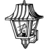 Progress Lighting Mansard 1-Light Outdoor Wall Lantern, White Finish, Beveled Clear Acrylic Panels - 2 of 2