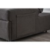 VASIP Living Room Bed Room with Grey Linen Fabric Recliner Chair Bed - 4 of 4