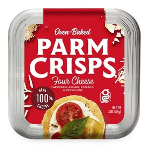 Parm Crisps Four Cheese Parmesan Crisps Tub - 3oz - 1 of 4