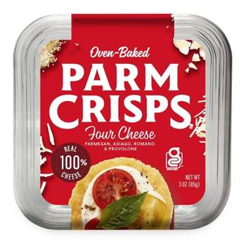 Parm Crisps Four Cheese Parmesan Crisps Tub - 3oz