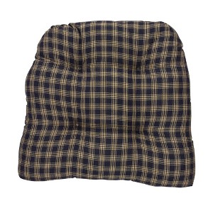 Park Designs Sturbridge Navy Chair Pad - 1 of 2