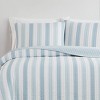 Truly Soft 3pc King Aiden Striped Quilt Set Blue - 4 of 4