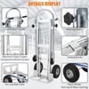 Convertible Hand Truck Dolly, Heavy Duty Folding Utility Cart, Pneumatic Tires for Warehouse, Aluminum - 3 of 4