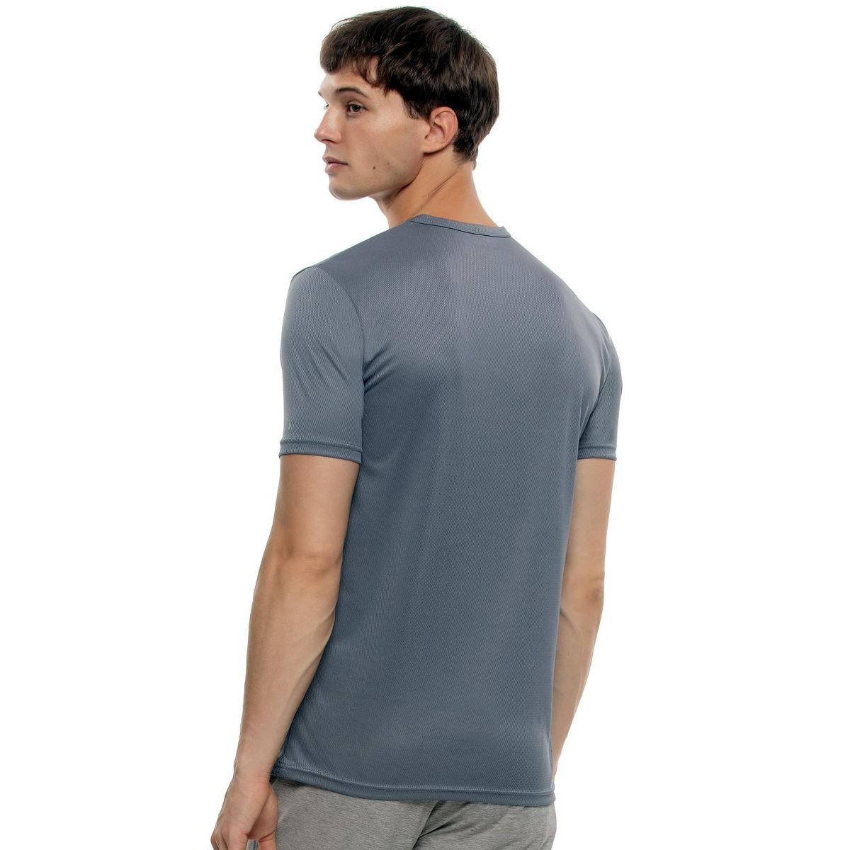 Men's Turbo Dry Crew Neck Active T-Shirt - Moisture-Wicking, Breathable, Lightweight Mesh - Felina - thumbnail 7