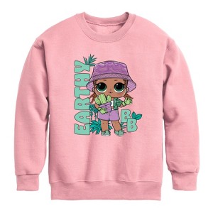 Boys' - LOL Surprise! - Earthy Baby Graphic Long Sleeve Fleece Sweatshirt - 1 of 4