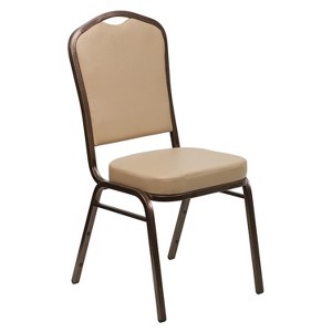 Emma and Oliver Crown Back Stacking Banquet Dining Chair - 1 of 4