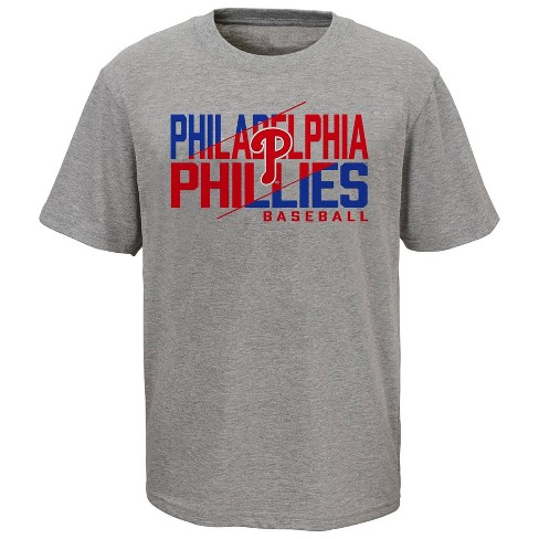 MLB Philadelphia Phillies Men's Short Sleeve V-Neck Jersey - S