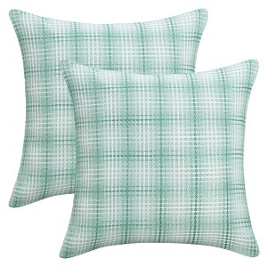 REGALWOVEN Plaid Decorative Check Soft Throw Pillow Covers  2 Pcs - 1 of 4
