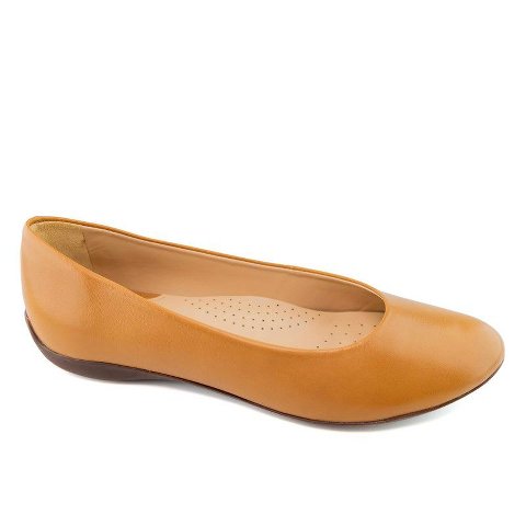 Обувь Marc Joseph New York | Womens Leather Slip On Bedford Ballet Flats - Tan Napa, 10
