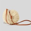 FATMOON Hand-woven Bag Women's Seaside Conch Shell Messenger Bag Cute Pearls Chains Handmade Weave Crossbody Bag Novelty Handbags - 3 of 4